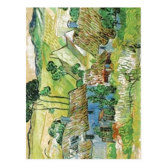 Postal La pintura de Van Gogh de la descripción cubrió