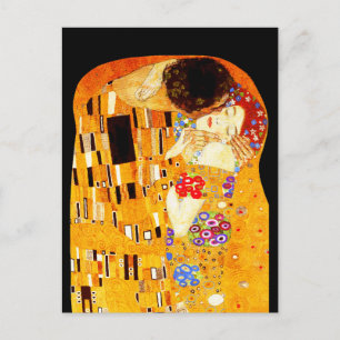 Postal La pintura del beso de Gustav Klimt