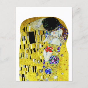 Postal La pintura del beso de Gustav Klimt