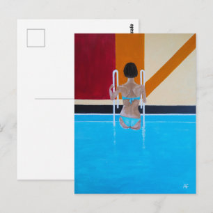 Postal La pintura del Gran Resort por Alfred Fox