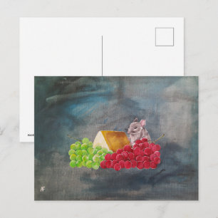 Postal La pintura del invitado no invitado de Alfred Fox