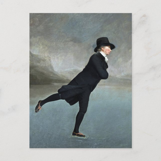 Postal La pintura del Ministro de Patinaje de Henry Raebu (Anverso)