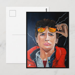 Postal La pintura del viajero en el tiempo por Alfred Fox