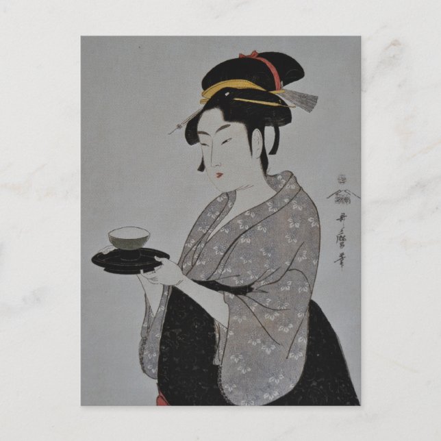 Postal La pintura japonesa antigua alrededor de 1793 (Anverso)