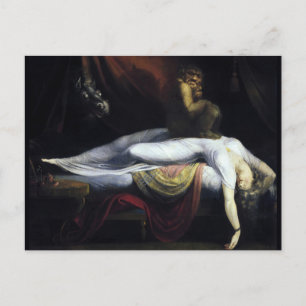 Postal La pintura nocturna de John Henry Fuseli