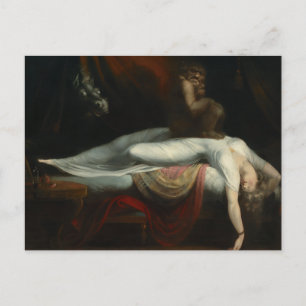 Postal La pintura pesadilla de Henry Fuseli