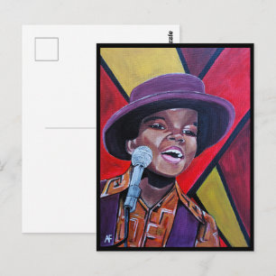 Postal La pintura prodigiosa infantil de Alfred Fox