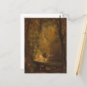 Postal La piscina Trout (1870) - Worthington Whittredge