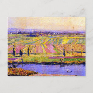 Postal La Plaine de Gennevilliers de Caillebotte