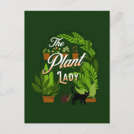 Postal La planta Lady Green Thumb Houseplant Addict