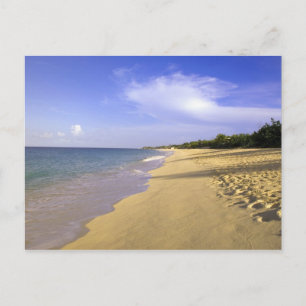 Postal La playa de Baie Longue Long Bay, St. Martin,