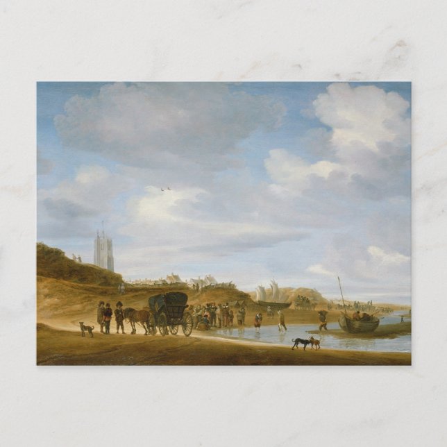 Postal La playa de Egmond-an-Zee (Anverso)