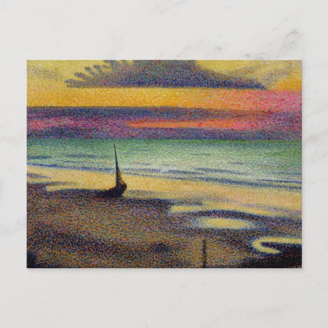 Postal La playa de Heist, 1891-92 (Anverso)