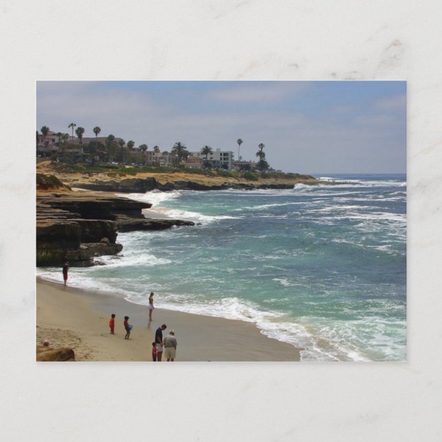 Postal La playa de La Jolla Cove (Anverso)