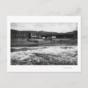 Postal La playa de Oregon y el Hotel Moore Fotografía