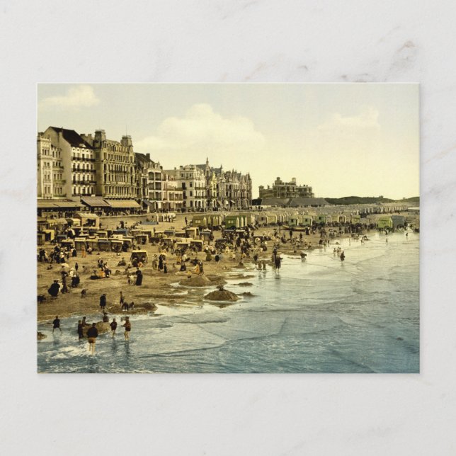 Postal La playa de Ostend Belgium (Anverso)