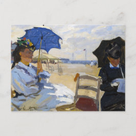 Postal La playa de Trouville Claude Monet
