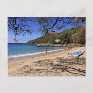 Postal La playa en el Parque Nacional de la Isla del Palo