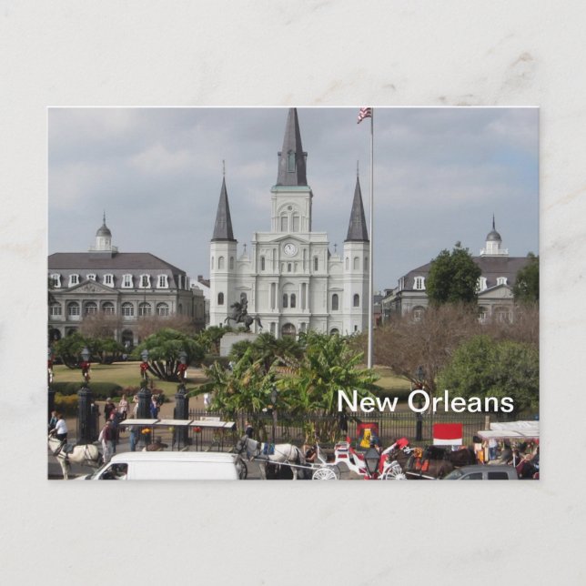 Postal La plaza (Anverso)