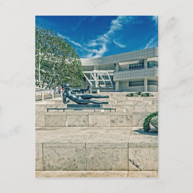 Postal La Plaza de Llegada del Centro Getty (Anverso)