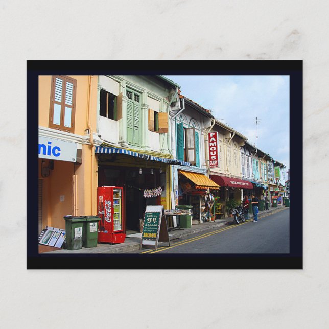 Postal La poca India, Singapur (Anverso)