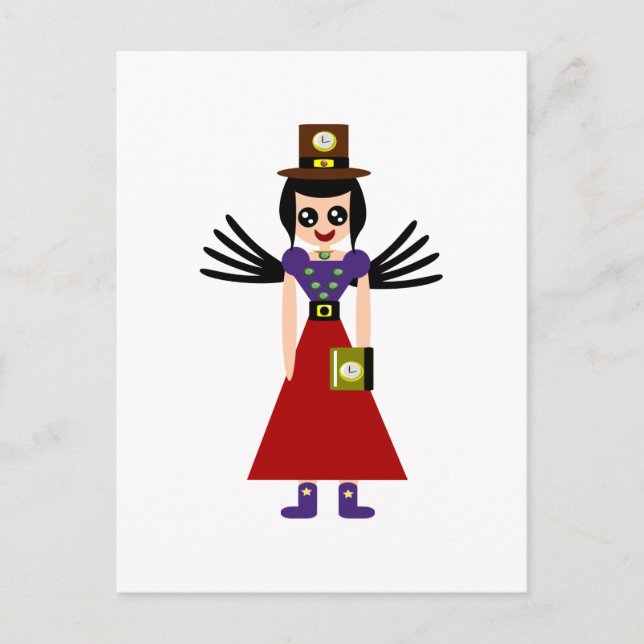 Postal La poco lograda duquesa del tiempo (Anverso)