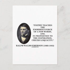 Postal La Poesía Enseña Una Enorme Fuerza De Pocas Palabr