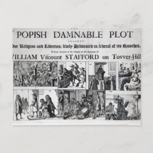 Postal La Popish Damnable