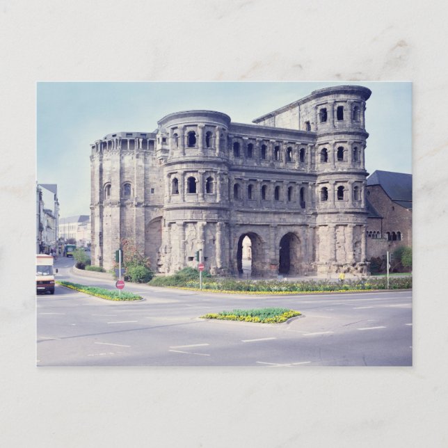 Postal La Porta Nigra, siglo IV (Anverso)