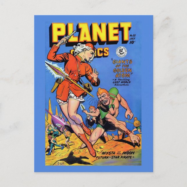 Postal La portada de Planet Comics #55 | Historieta de ép (Anverso)