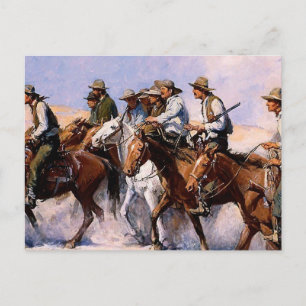 Postal “La Posse” Arte Occidental por WHD Koerner