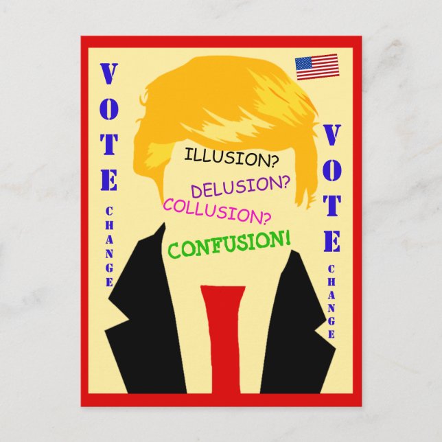 Postal La postcarta contra el caos de Trump (Anverso)
