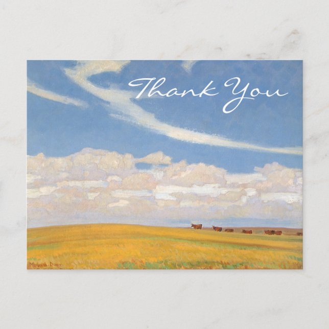 Postal La pradera de Dixon después de la tormenta (Anverso)