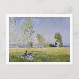 Postal La pradera en verano en los Bezones por Monet