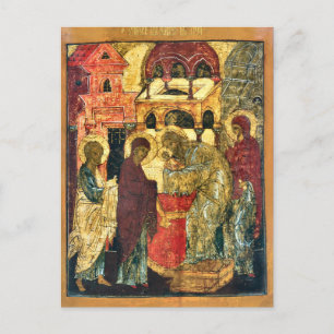 Postal La Presentación de Cristo en el Icono del Templo