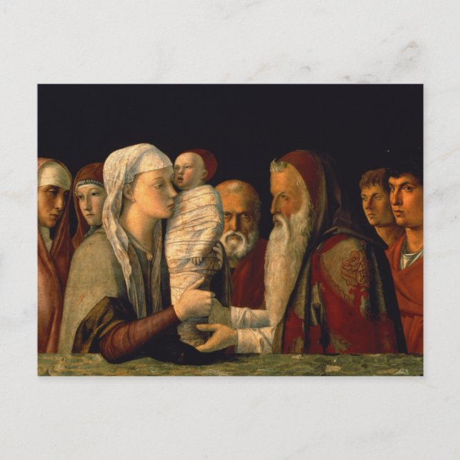 Postal La presentación de Jesús en el templo (Anverso)