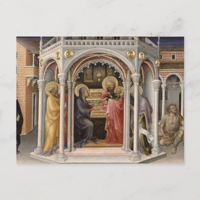 Postal La presentación en el Templo 2 (Anverso)