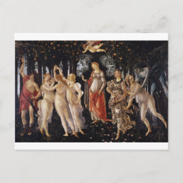 Postal La Primavera de Sandro Botticelli