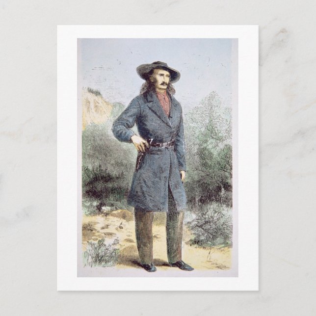 Postal La primera foto publicada de 'Wild Bill' Hickok (Anverso)