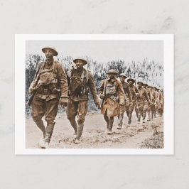 Postal La Primera Guerra Mundial de los Soldados Africano