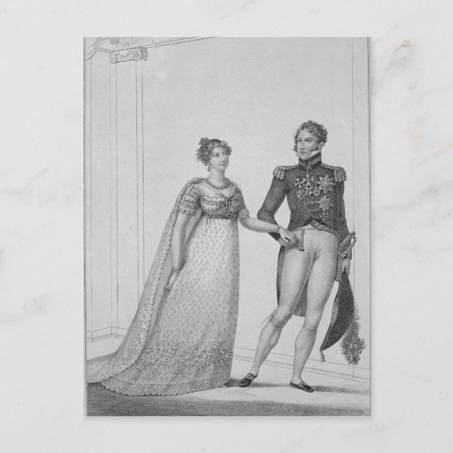 Postal La Princesa Carlota de Gales y Príncipe (Anverso)