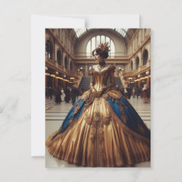 Postal La princesa de oro Steampunk Victorian Industrial