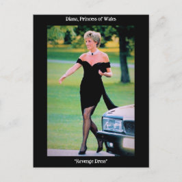 Postal La princesa Diana en ese "vestido vengativo"
