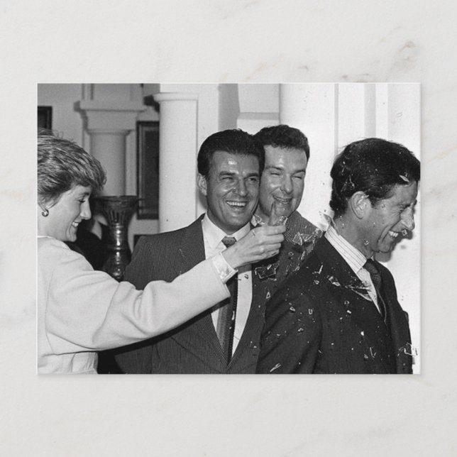 Postal La princesa Diana Prince Frasco de apoyo Charles d (Anverso)