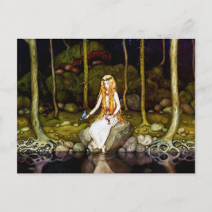 Postal La princesa en el bosque