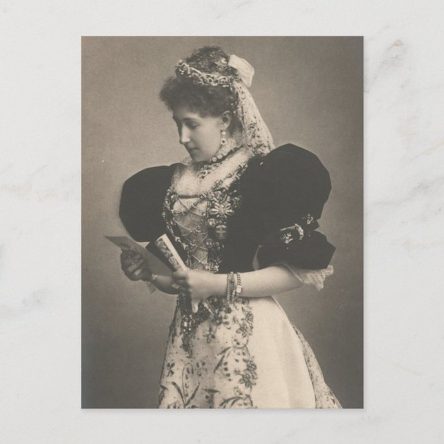 Postal La princesa heredera Stephanie de Austria #057H (Anverso)
