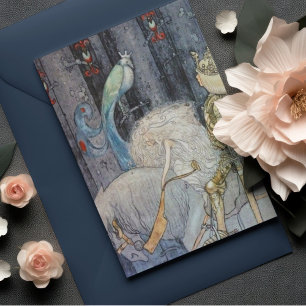 Postal La Princesa John Bauer en el arte de la cosecha