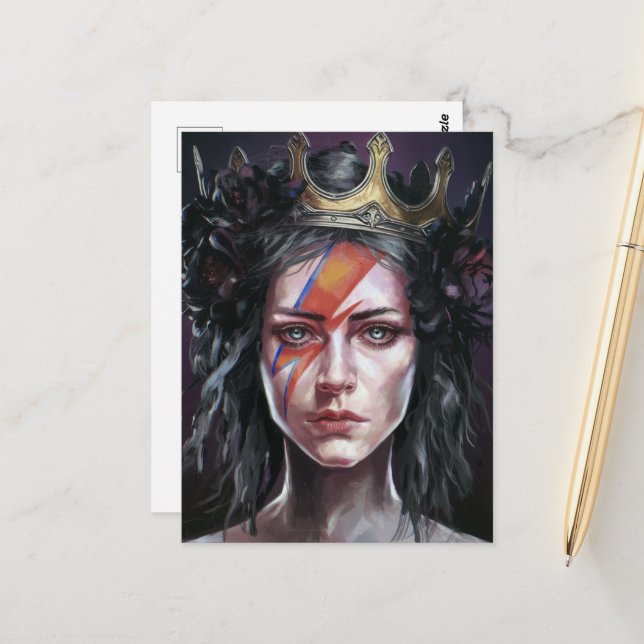 Postal La princesa rockstar (Anverso/Reverso In Situ)