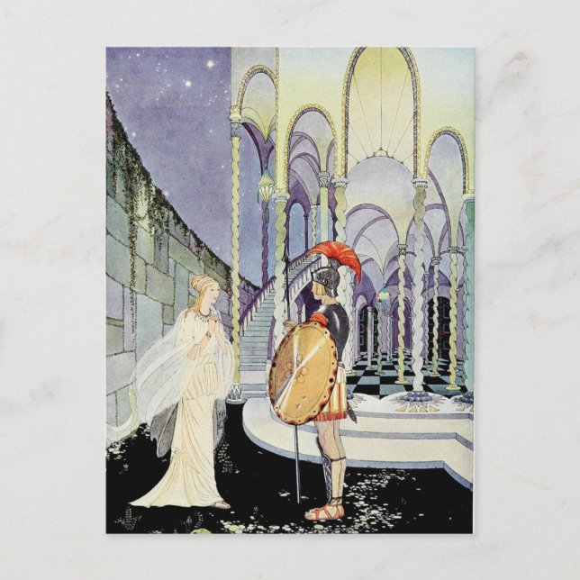 Postal La princesa Rosette y el soldado (Anverso)