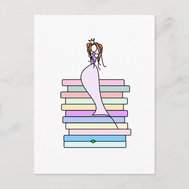 Postal La princesa y la paz (Anverso)